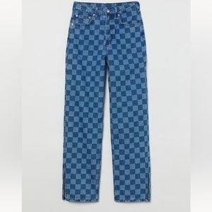 ❤️2/40$❤️H&M Divided High Waist Wide Leg Jeans, Size 6.